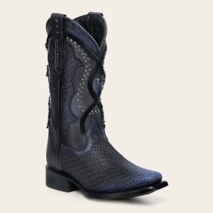 Bota rodeo en piel genuina para dama