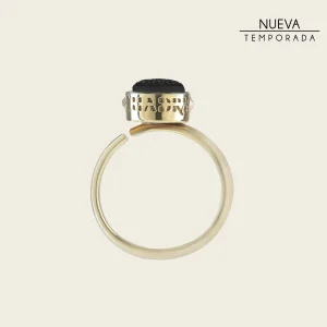 Anillo ajustable en piel genuina de mantarraya para dama