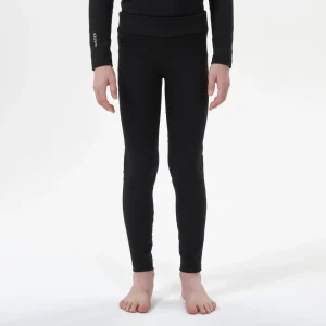 Pantalón térmico interior de esquí y nieve Niños 4-14 años Wedze 500 negro