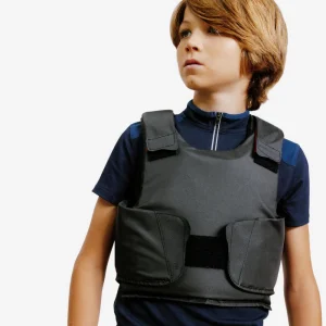 Chaleco Protección Equitación 100 Niños Negro Nivel 2